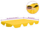 vidaXL sárga csere ponyva kerti hintaágyhoz 150/130 x 105/70 cm