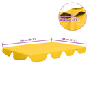 vidaXL sárga csere ponyva kerti hintaágyhoz 150/130 x 105/70 cm