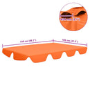 vidaXL narancssárga csere ponyva kerti hintaágyhoz 150/130 x 105/70 cm
