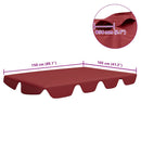 vidaXL bordó csere ponyva kerti hintaágyhoz 150/130 x 105/70 cm