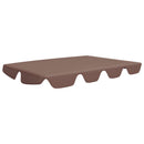 vidaXL barna csere ponyva kerti hintaágyhoz 150/130 x 105/70 cm
