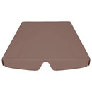 vidaXL barna csere ponyva kerti hintaágyhoz 150/130 x 105/70 cm