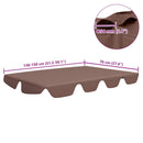 vidaXL barna csere ponyva kerti hintaágyhoz 150/130 x 105/70 cm