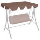 vidaXL barna csere ponyva kerti hintaágyhoz 150/130 x 105/70 cm