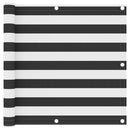 vidaXL antracitszürke-fehér oxford-szövet erkélyparaván 90 x 300 cm