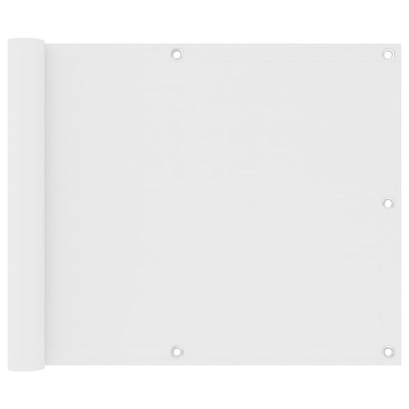 vidaXL fehér oxford-szövet erkélyparaván 75 x 400 cm