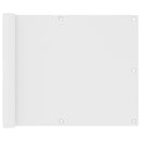 vidaXL fehér oxford-szövet erkélyparaván 75 x 600 cm