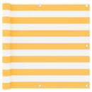 vidaXL fehér-sárga oxford-szövet erkélyparaván 90 x 600 cm