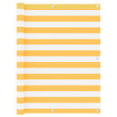 vidaXL fehér-sárga oxford-szövet erkélyparaván 120 x 500 cm