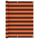 vidaXL narancssárga-barna oxford-szövet erkélyparaván 120 x 600 cm