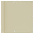 vidaXL krémszínű oxford-szövet erkélynapellenző 90 x 300 cm