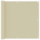 vidaXL krémszínű oxford-szövet erkélynapellenző 90 x 500 cm