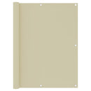 vidaXL krémszínű oxford-szövet erkélynapellenző 120 x 500 cm