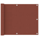 vidaXL terrakotta oxford-szövet erkélyparaván 75 x 500 cm