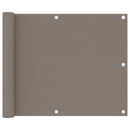 vidaXL tópszínű oxford-szövet erkélyparaván 75 x 300 cm