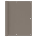 vidaXL tópszínű oxford-szövet erkélyparaván 120 x 500 cm