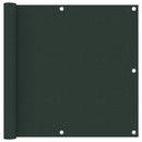 vidaXL sötétzöld oxford-szövet erkélyparaván 90 x 500 cm