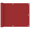 vidaXL piros oxford-szövet erkélyparaván 75 x 400 cm