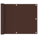 vidaXL barna oxford-szövet erkélyparaván 75 x 600 cm