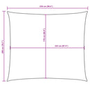 vidaXL antracitszürke téglalap alakú oxford-szövet napvitorla 2x2,5 m