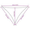 vidaXL antracit háromszögű oxford-szövet napvitorla 2,5 x 2,5 x 3,5 m