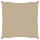 vidaXL bézs négyzet alakú oxford-szövet napvitorla 3 x 3 m