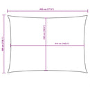 vidaXL bézs téglalap alakú oxford-szövet napvitorla 3 x 4,5 m
