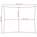 vidaXL bézs téglalap alakú oxford-szövet napvitorla 3,5 x 4,5 m
