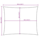 vidaXL bézs téglalap alakú oxford-szövet napvitorla 5 x 6 m