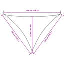 vidaXL bézs háromszögű oxford-szövet napvitorla 5 x 5 x 6 m
