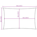 vidaXL krémszínű téglalap alakú oxford-szövet napvitorla 5 x 7 m