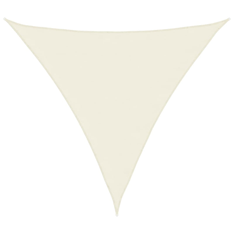 vidaXL krémszínű háromszögű oxford-szövet napvitorla 4,5 x 4,5 x 4,5 m