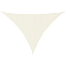 vidaXL krémszínű háromszög alakú oxford-szövet napvitorla 4x5x5 m