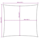 vidaXL fehér négyzet alakú oxford-szövet napvitorla 2 x 2 m