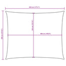 vidaXL fehér téglalap alakú oxford-szövet napvitorla 3,5 x 4,5 m
