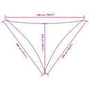 vidaXL fehér háromszög alakú oxford-szövet napvitorla 4 x 5 x 5 m