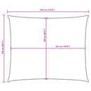 vidaXL terrakotta téglalap alakú oxford-szövet napvitorla 2,5 x 3,5 m
