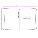 vidaXL terrakotta téglalap alakú oxford-szövet napvitorla 5 x 8 m