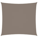 vidaXL tópszínű négyzet alakú oxford-szövet napvitorla 3 x 3 m