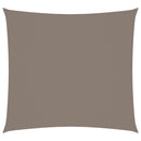 vidaXL tópszínű négyzet alakú oxford-szövet napvitorla 4 x 4 m