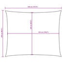 vidaXL tópszínű téglalap alakú oxford-szövet napvitorla 2,5 x 3,5 m