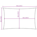 vidaXL tópszínű téglalap alakú oxford-szövet napvitorla 5 x 7 m