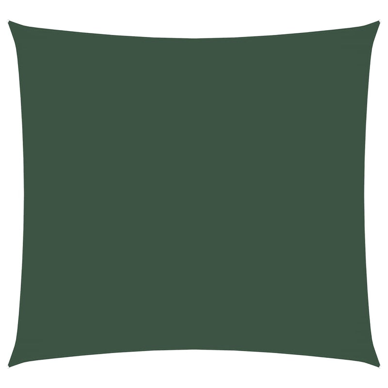 vidaXL sötétzöld négyzet alakú oxford-szövet napvitorla 4 x 4 m