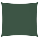 vidaXL sötétzöld négyzet alakú oxford-szövet napvitorla 5 x 5 m