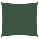 vidaXL sötétzöld négyzet alakú oxford-szövet napvitorla 7 x 7 m