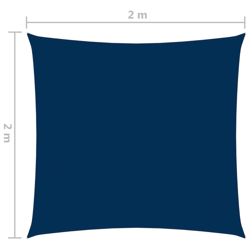 vidaXL kék négyzet alakú oxford-szövet napvitorla 2 x 2 m