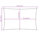 vidaXL kék téglalap alakú oxford-szövet napvitorla 4 x 7 m