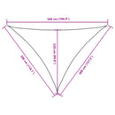 vidaXL kék háromszögű oxford-szövet napvitorla 3 x 4 x 5 m