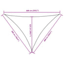 vidaXL kék háromszög alakú oxford-szövet napvitorla 5 x 6 x 6 m
