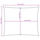 vidaXL sárga téglalap alakú oxford-szövet napvitorla 5 x 6 m